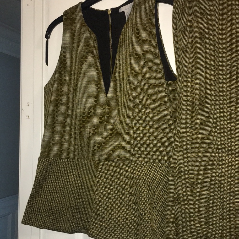 H&M matching set peplum and pencil skirt Sz L - Picture 2 of 7